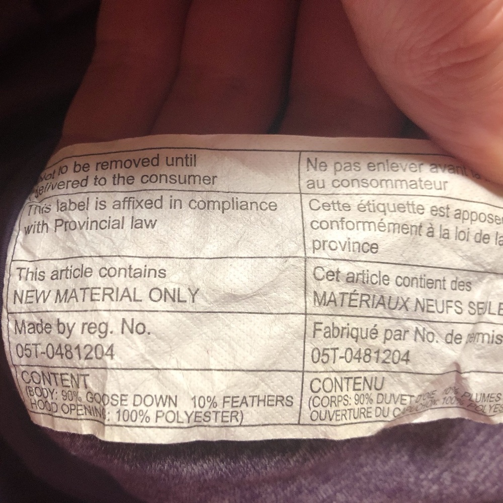 Lululemon Down Pullover Jacket Sz 4 - image 7